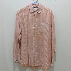 Linen Button Down Orange